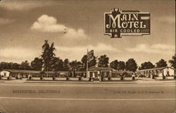 Main Motel Air Colled Postcard