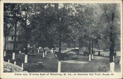 Camp Joy Wheeling, WV Postcard Postcard