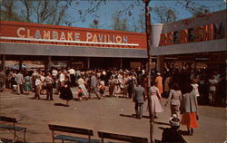 Lincoln Park: The Clambake Pavillion North Dartmouth, MA Postcard Postcard