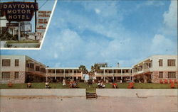 Daytona Motor Hotel Daytona Beach, FL Postcard Postcard