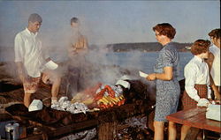 Cabbage Island Clambakes, Linekin Bay Boothbay, ME Postcard Postcard