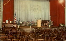 auditorium Building Interior Lily Dale, NY Postcard Postcard