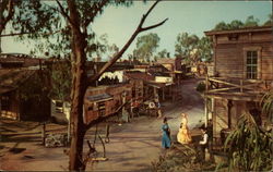 Main Street, Ghost Town, Knott's Berry Farm Postcard