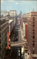 Wisconsin Ave., Looking West Postcard