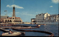 Wesley Lake Asbury Park, NJ Postcard Postcard