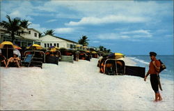 Beach of the Exclusive Hillsboro Club Postcard