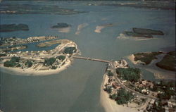 Aerial view of the Gulf beaches St. Petersburg, FL Postcard Postcard