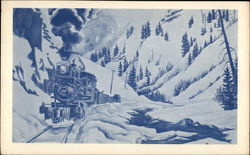 Heading for Silverton in the Dead of Winter Postcard