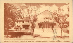 Bethany Baptist Church Colorado Springs, CO Postcard Postcard