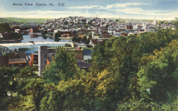 Aerial View Easton, PA