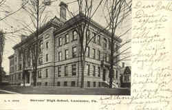 Steven's High School Lancaster, PA Postcard Postcard