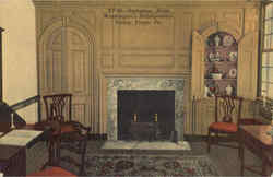 Reception Room Washington's Headquarters Postcard