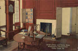 Office and Dining Room Washington's Headquarters Postcard