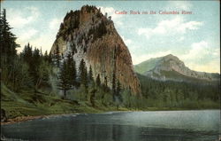 Castle Rock on the Columbia River Postcard