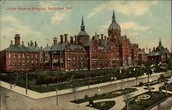 John Hopkins Hospital Postcard