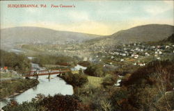 Susquehanna From Canavan's Postcard