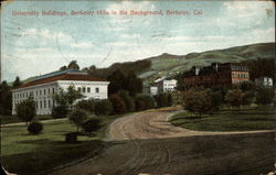 University Buildings, Berkeley Hills in the Background Postcard