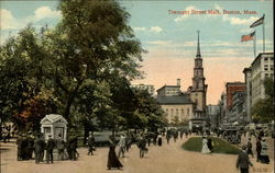 Tremont Street Mall, Boston, Mass Massachusetts Postcard Postcard