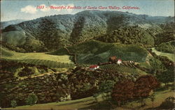 Beautiful Foothills of Santa Clara Valley Postcard