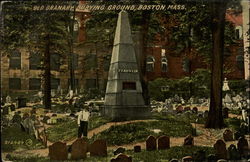 Old Granary Burying Ground Postcard