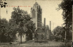 M. E. Church Russiaville, IN Postcard Postcard