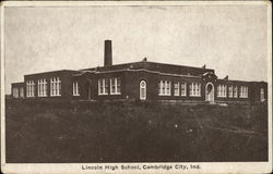 Lincoln High School Cambridge City, IN Postcard Postcard