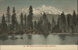 Mt. Shasta from Stewart Lake California Postcard Postcard