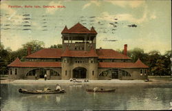 Pavilion, Belle Isle Detroit, MI Postcard Postcard