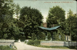 Entrance to Asylum Syracuse, NY Postcard Postcard