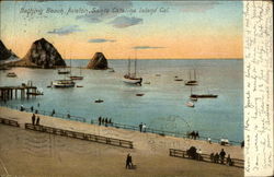 Bathing Beach, Avalon Santa Catalina Island, CA Postcard Postcard