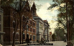 Armory and City Hall Postcard