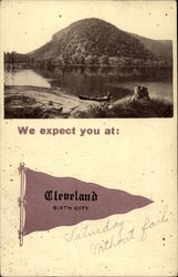 We Expect You at Cleveland, Sixth City Ohio Postcard Postcard