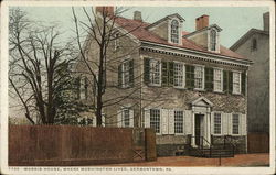 Morris House, where Washington lived Germantown, PA Postcard Postcard