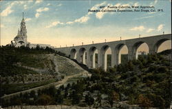 Puente Cabrillo, West Approach San Diego, CA Postcard Postcard