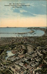 Bird's Eye View of Panama-California Exposition and city Postcard