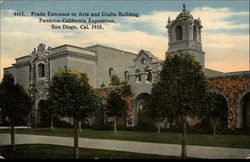 Prado Entrance to Arts and Crafts Building Postcard