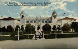 Front View of Southern California Counties Building San Diego, CA Postcard Postcard