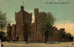 74th Regiment Armory Buffalo, NY Postcard Postcard