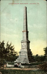 Confederate Monument Atlanta, GA Postcard Postcard