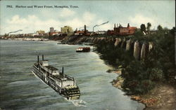 Harbor and Water Front Memphis, TN Postcard Postcard