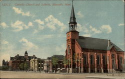 Catholic Church and Schools Missoula, MT Postcard Postcard