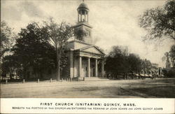 First Church (Unitarian) Quincy, MA Postcard Postcard