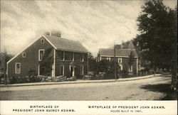 Birthplace of Presidents John Quincy Adams and John Adams Massachusetts Postcard Postcard