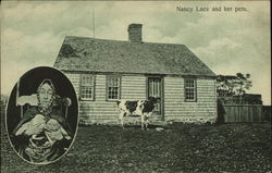 Nancy Luce and her pets Postcard