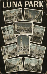 Views of Luna Park Postcard