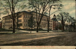 Central High School, State Street Springfield, MA Postcard Postcard