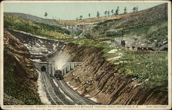 Raton Tunnel, Highest Point on the Santa Fe Postcard