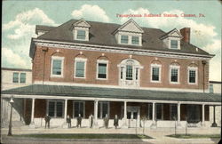 Pennsylvania Railroad Station Chester, PA Postcard Postcard