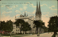 Marquette University and Gesu Church Postcard