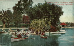 Bamboo Island, Hollenbeck Park Postcard